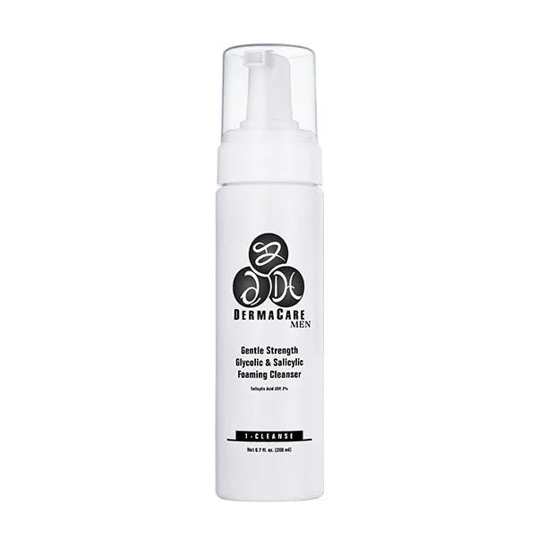 DermaCare Men Gentle Strength Glycolic & Salicylic Foaming Cleanser