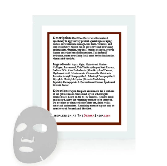 TheDermaShop Red Wine Collagen Mask Description